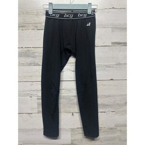 BCG Compression Leggings Boys 10/12 Black Cold Weather Base Layer
